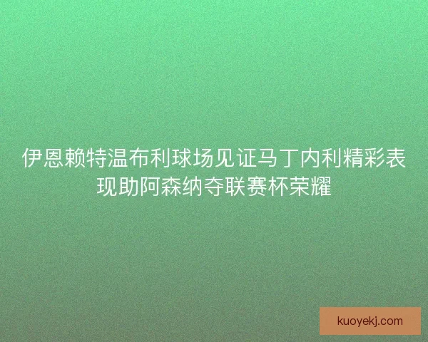 伊恩赖特温布利球场见证马丁内利精彩表现助阿森纳夺联赛杯荣耀